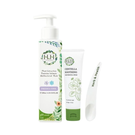 HH Centella Soothing Hair Removal Cream + Plant Extraction Feminine Intimate Antibacterial Wash