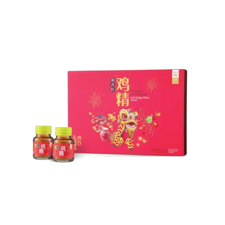 Eu Yan Sang Essence Of Chicken With Ginkgo Biloba Extract GiftBox 7 bottles ｜Chinese New Year Gift